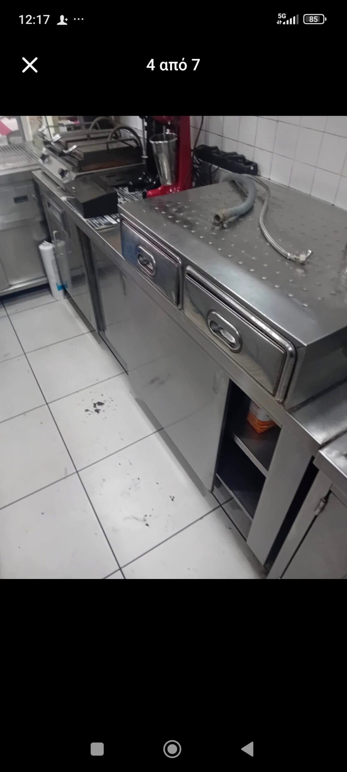 Ερμάριο ινοξ 2,10*0,60